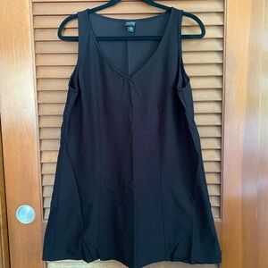 Eileen Fisher Black V-Neck Tank Dress Size M